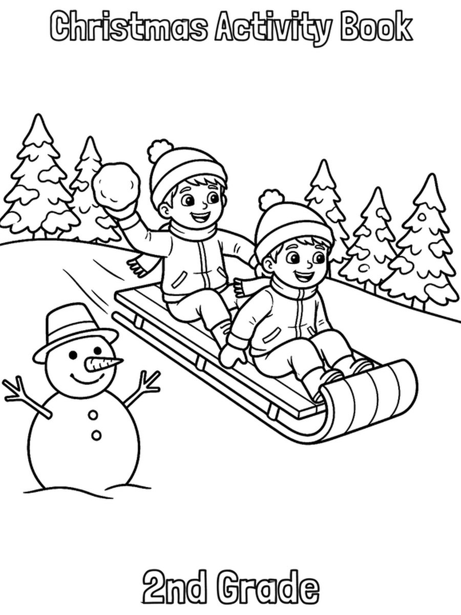 Christmas Activity Book — 2nd Grade cover