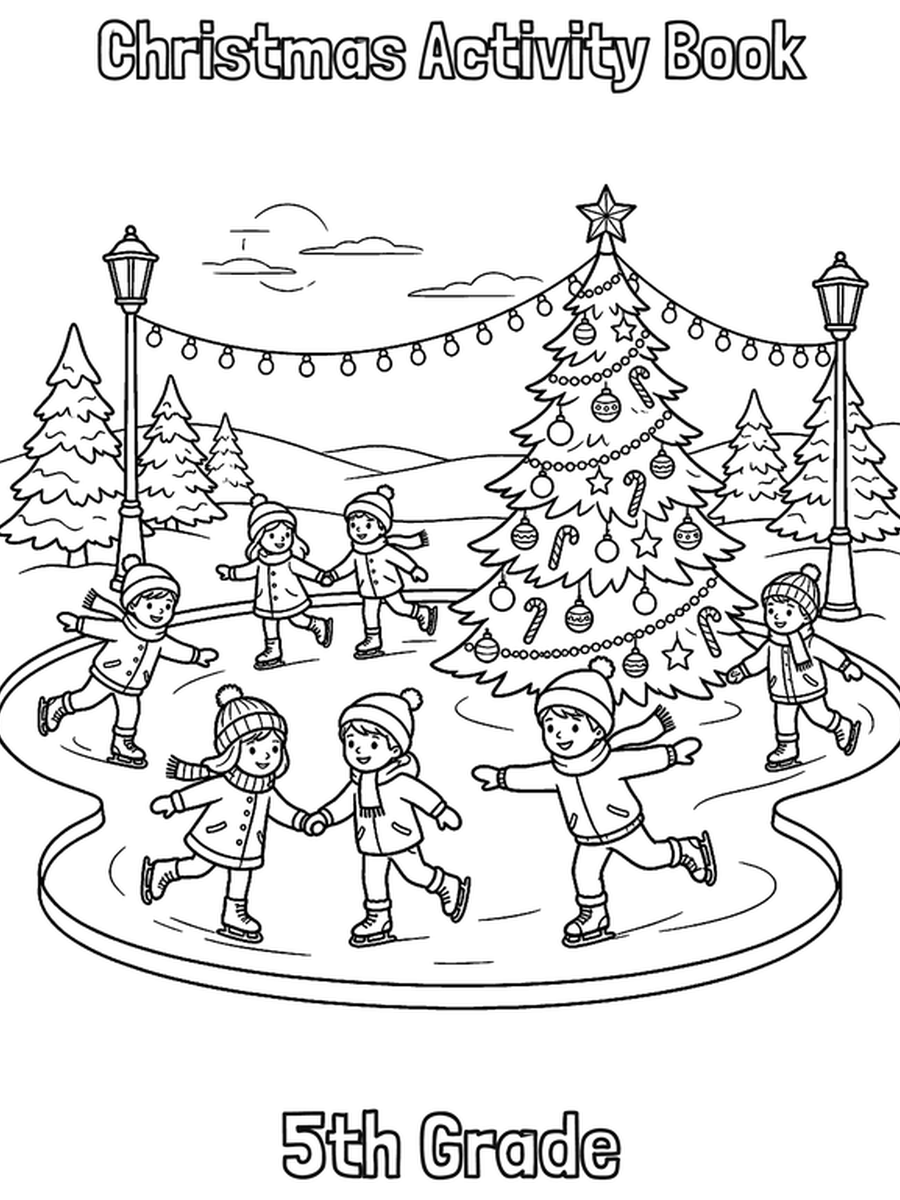 Christmas Activity Book — 5th Grade cover