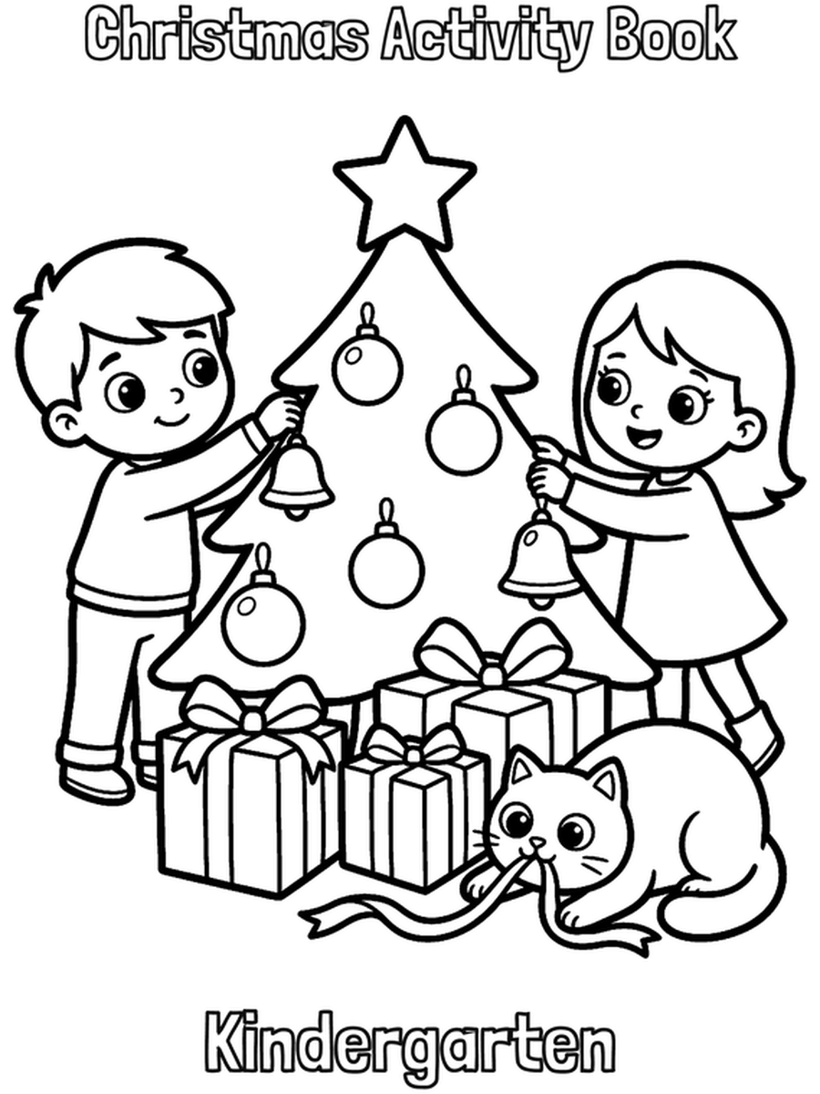 Christmas Activity Book — Kindergarten cover