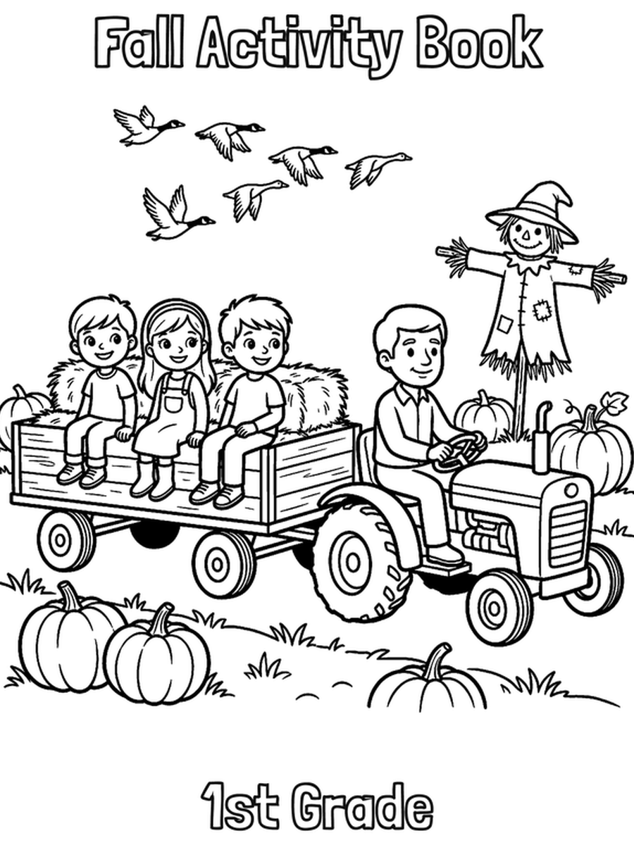 Fall Activity Book — 1st Grade cover