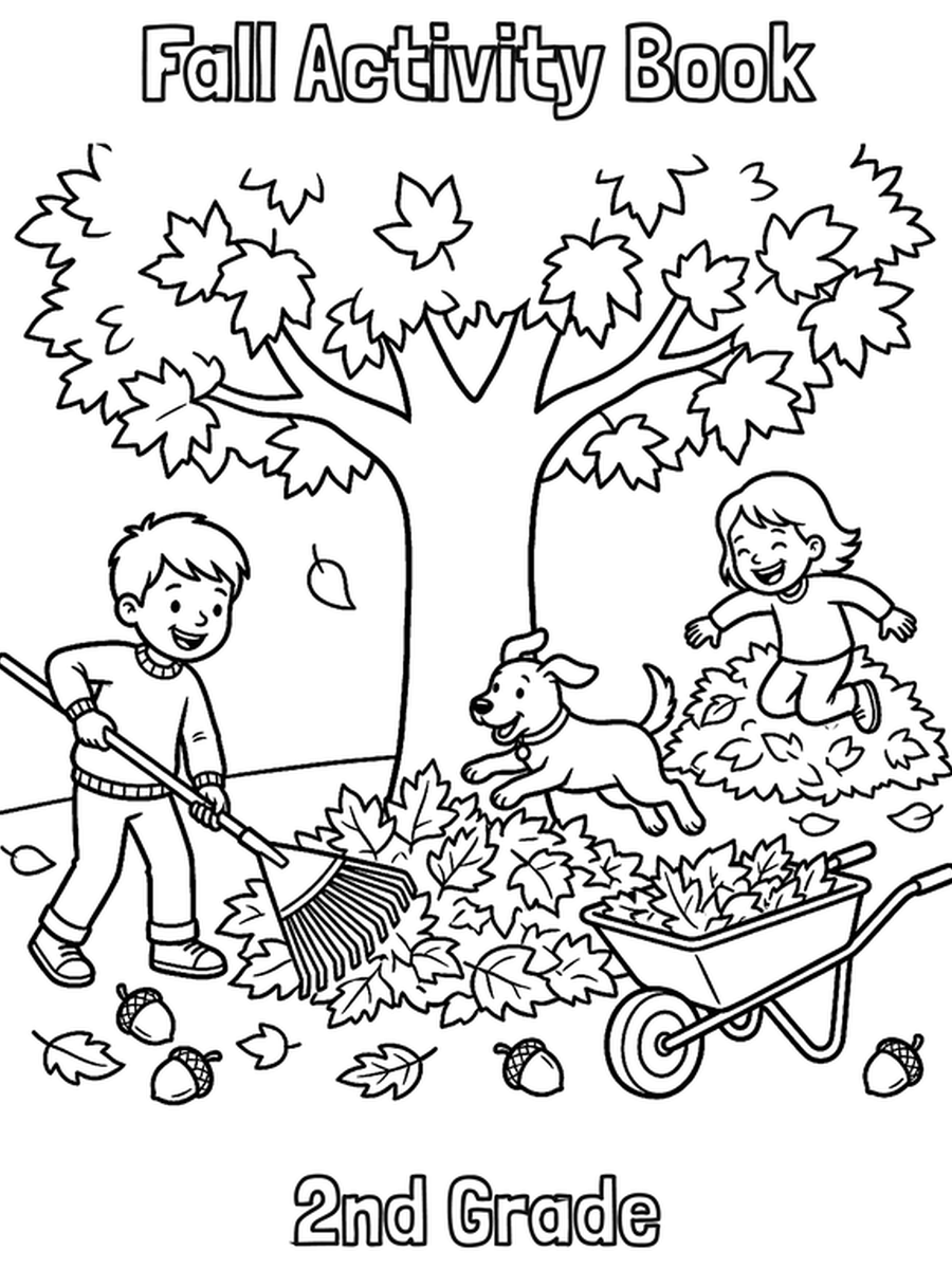 Fall Activity Book — 2nd Grade cover