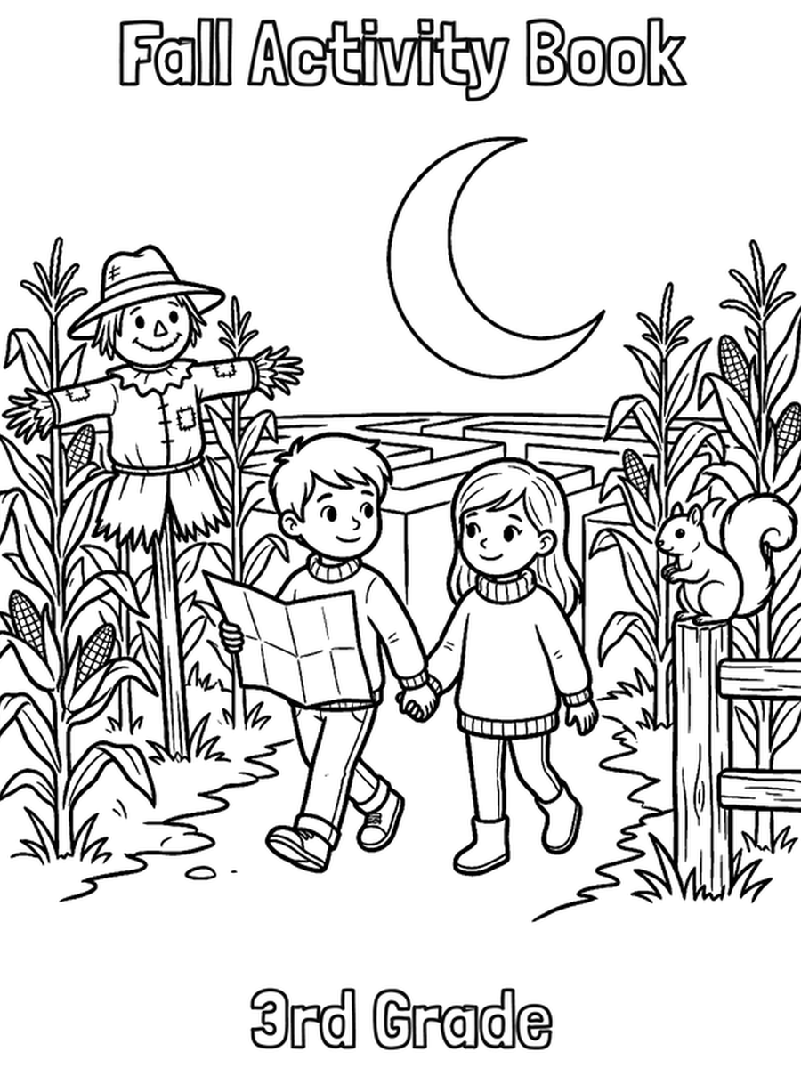 Fall Activity Book — 3rd Grade cover