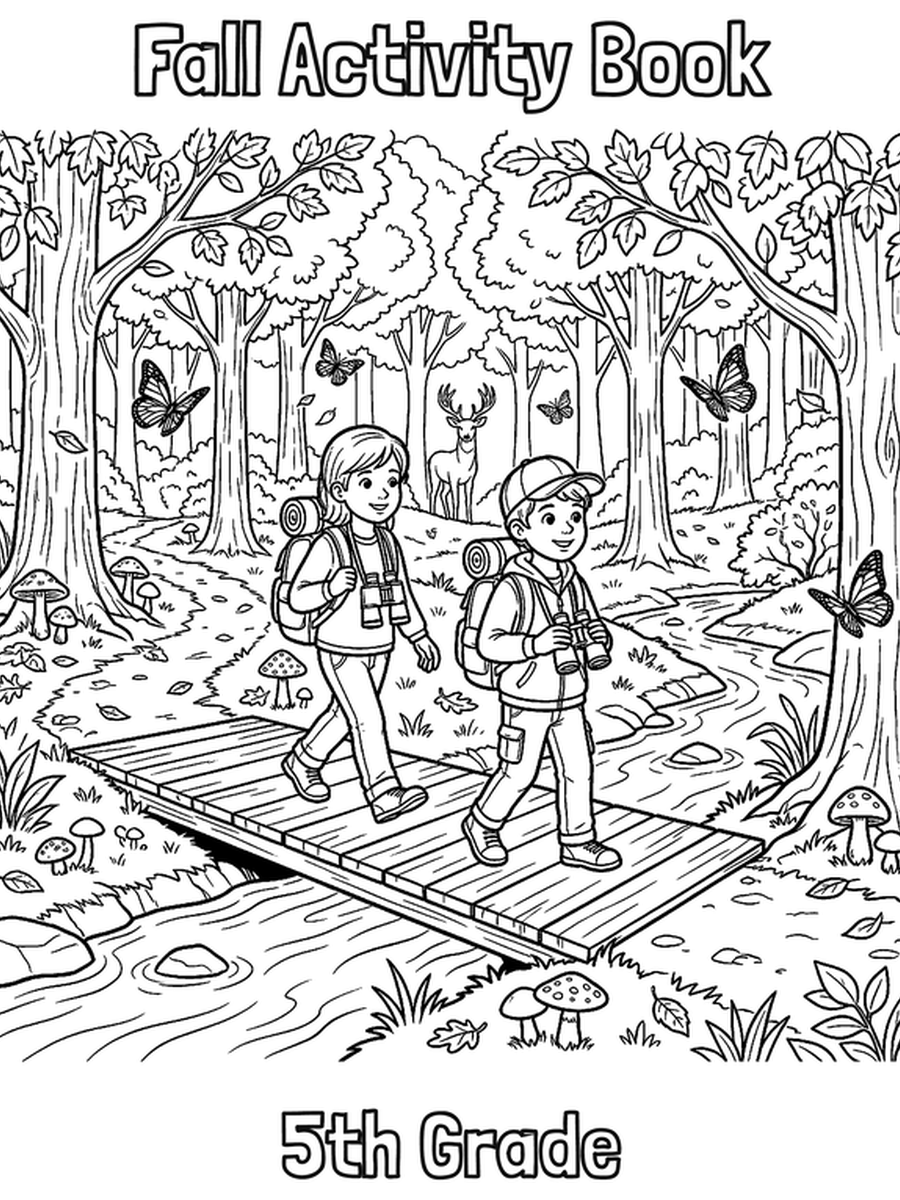 Fall Activity Book — 5th Grade cover