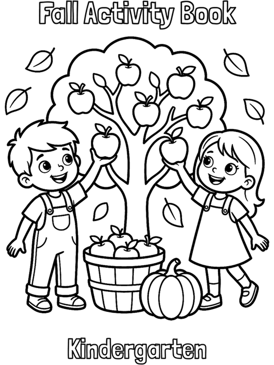 Fall Activity Book — Kindergarten cover