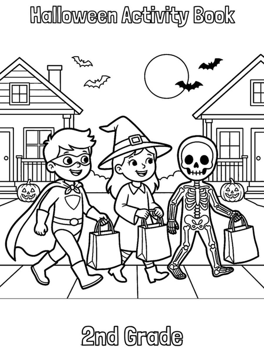 Halloween Activity Book — 2nd Grade cover