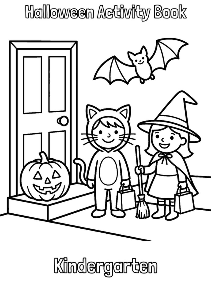 Halloween Activity Book — Kindergarten cover