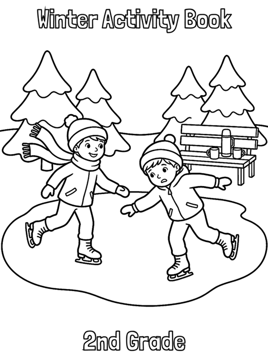 Winter Activity Book — 2nd Grade cover