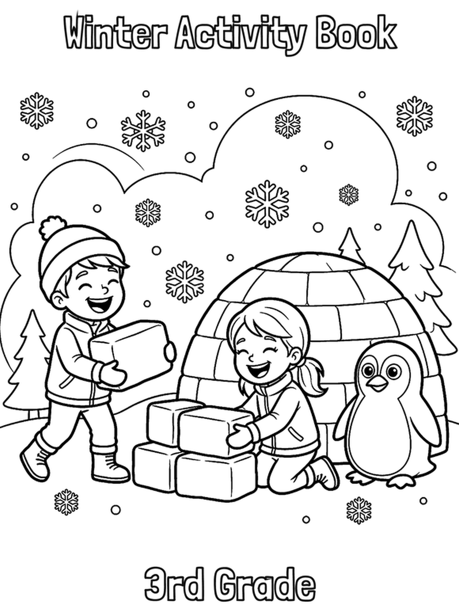Winter Activity Book — 3rd Grade cover
