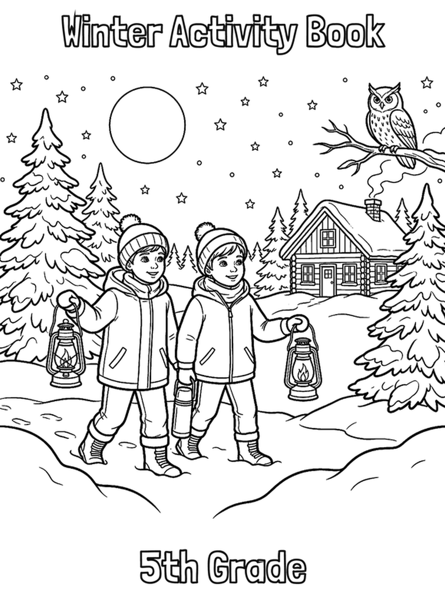 Winter Activity Book — 5th Grade cover
