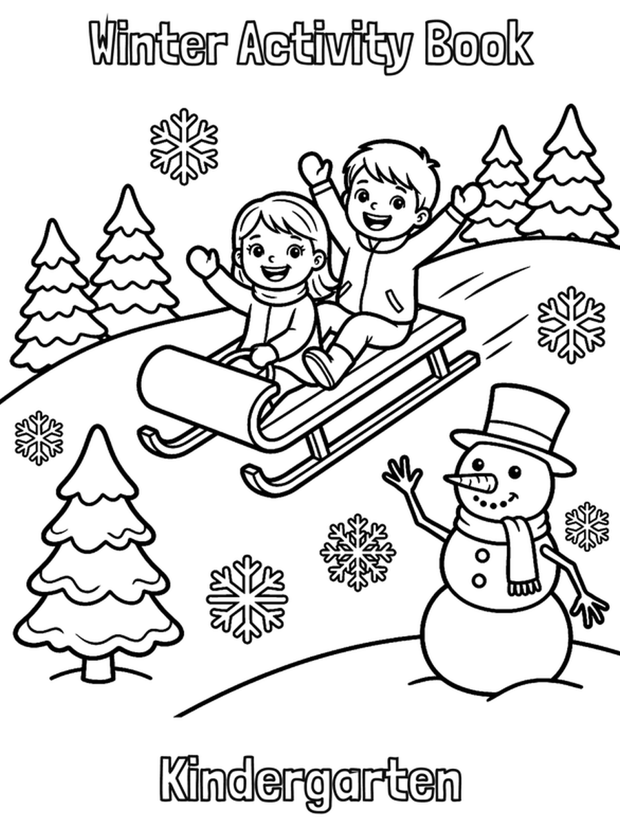 Winter Activity Book — Kindergarten cover