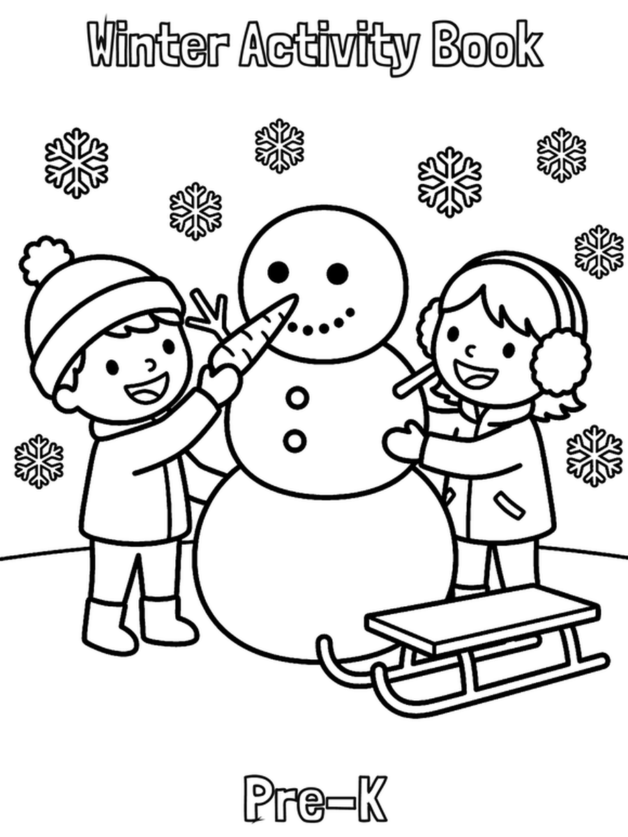 Winter Activity Book — Pre-K cover