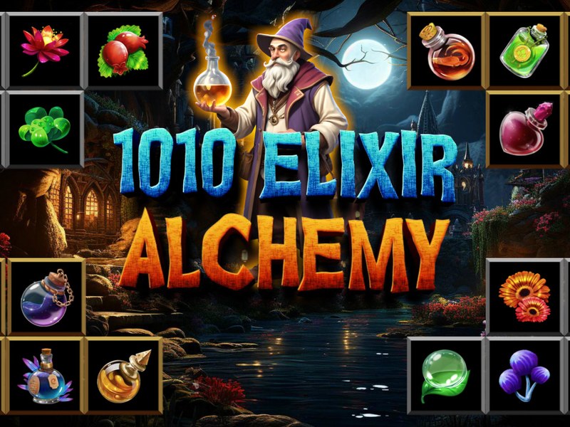 Colorful blocks and magical elixirs in 1010 Elixir Alchemy