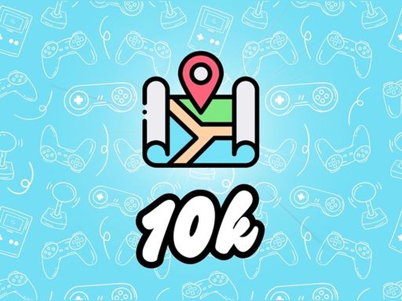Exciting gameplay of 10K with a map and points system