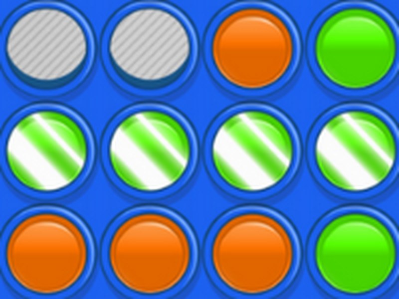 Connect Four game board with colorful discs in action