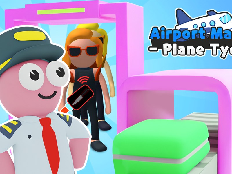 Screenshot of Airport Master Plane Tycoon with colorful airport scene