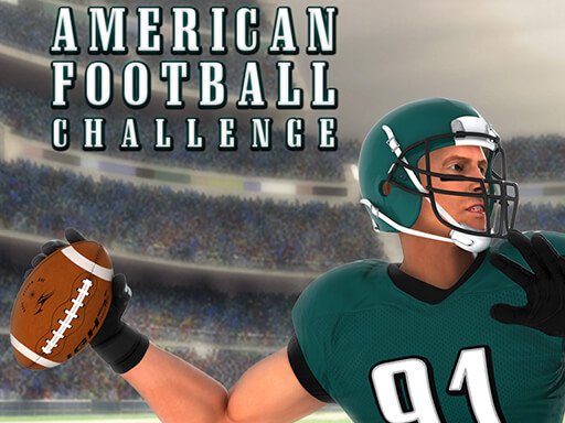 Exciting scene from American Football Challenge with players in action