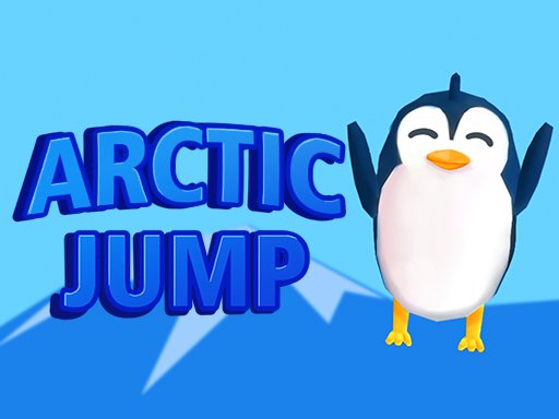 A fun screenshot of Arctic Jump featuring colorful characters jumping on blocks