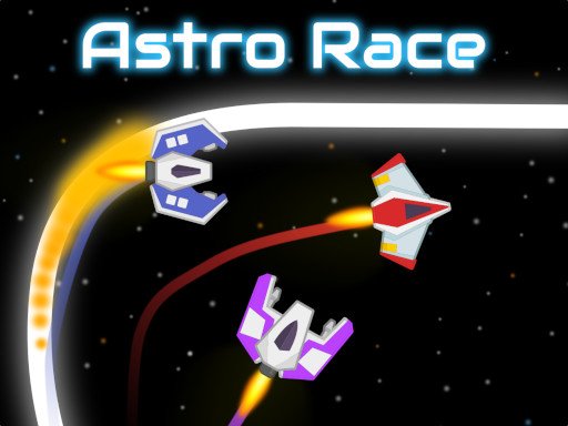 Astro Race - exciting screenshot of a space race with colorful ships