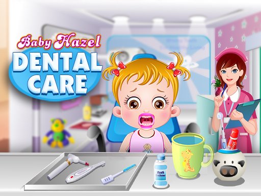 Baby Hazel visiting the dentist, looking cheerful and curious