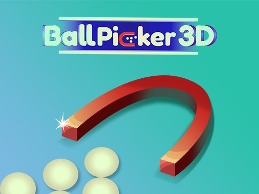 Exciting scene from Ball Picker 3D with colorful balls and a scoop