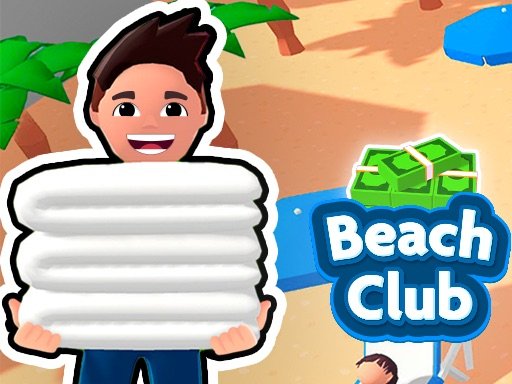 Beach Club — vibrant scene of kids enjoying the beach and building a sand paradise