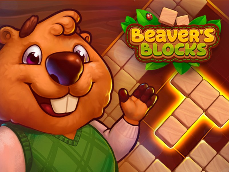 Screenshot of Beaver's Blocks with colorful puzzle pieces