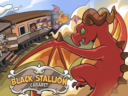 Exciting scene from Black Stallion Cabaret with dancers and monsters