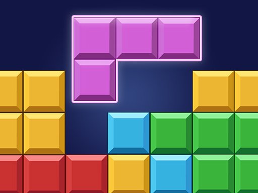 Colorful blocks being placed on a vibrant game board
