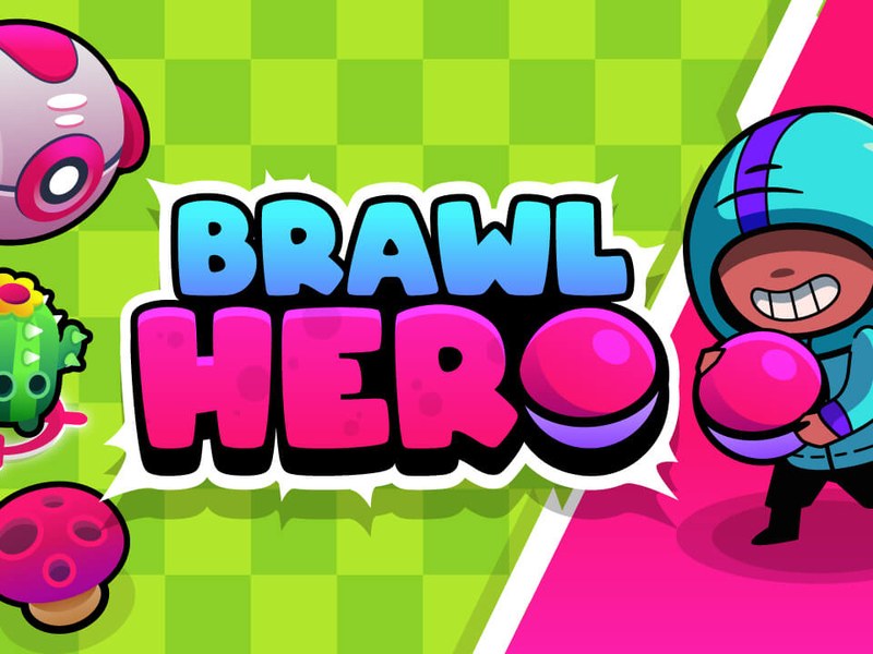 Exciting scene from Brawl Hero with colorful characters battling