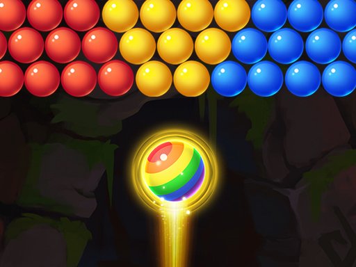 Colorful bubbles bursting in a fun and vibrant game scene