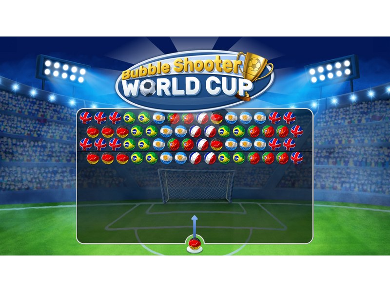 Colorful bubbles shaped like soccer balls ready to pop