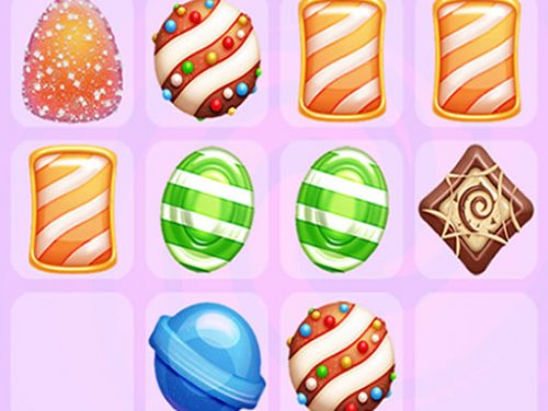 Colorful candies connect in a fun puzzle game