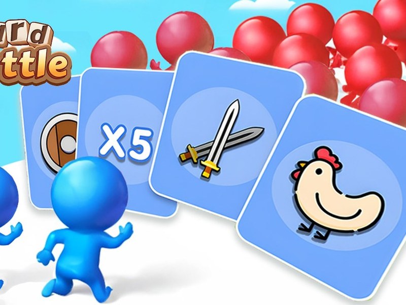 Exciting screenshot of Card Battle with colorful cards and action