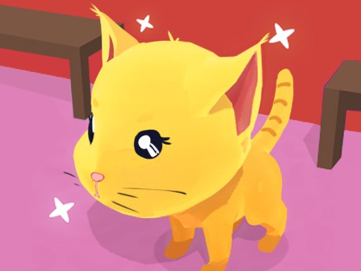A clever cat sneaking past guards in a house