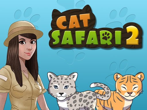 Colorful scene of adorable kittens in Cat Safari 2 game