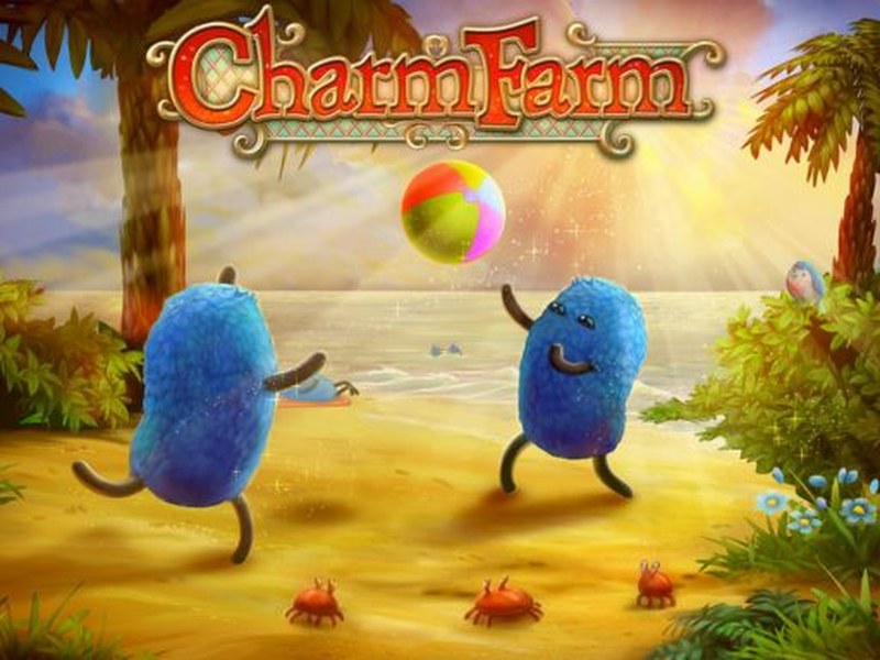 Colorful screenshot of Charm Farm with magical creatures and plants