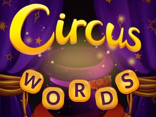 Circus Words game screenshot with colorful letters and puzzles