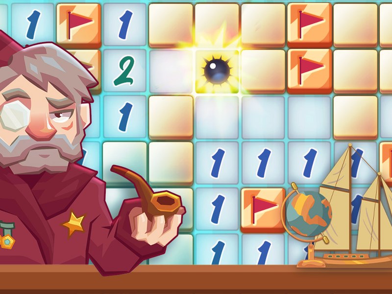 Classic Mine Sweeper — intense gameplay with hidden mines