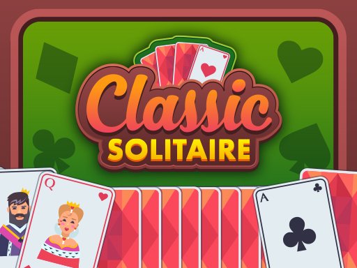 Classic Solitaire gameplay with cards being sorted and stacked