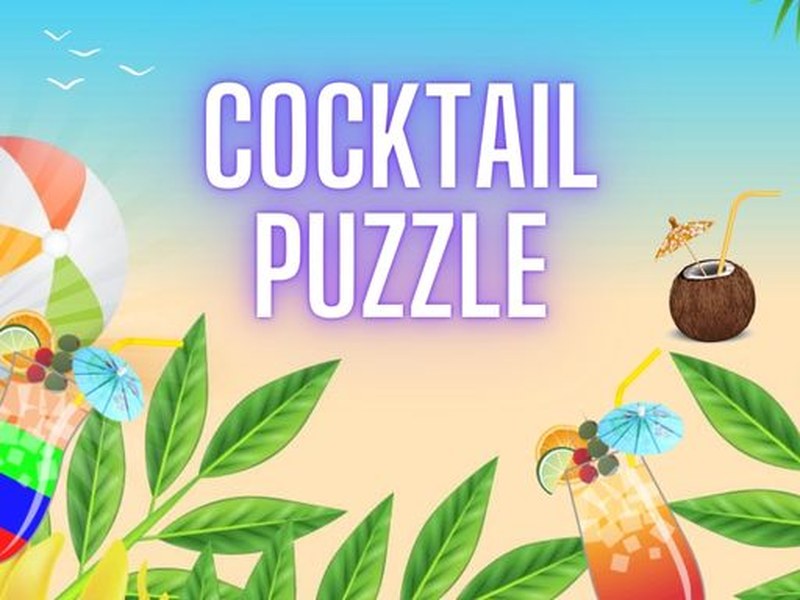 Colorful Cocktail Puzzle gameplay with vibrant drinks and glasses