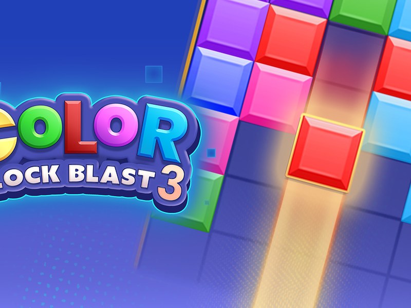 Exciting scene of Color Block Blast 3 with colorful blocks and combos