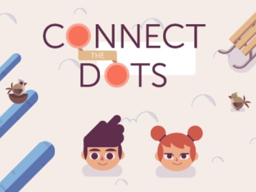 Colorful dots connected in a fun puzzle game scene