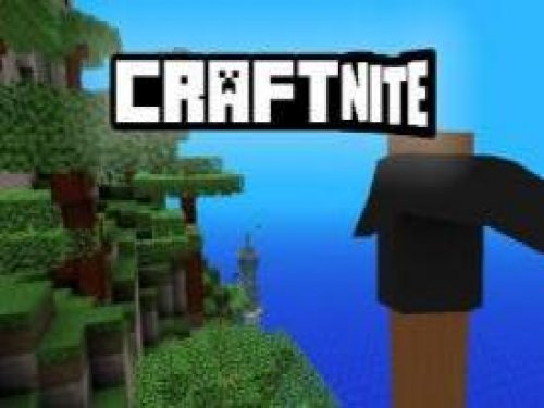 Exciting screenshot of Craftnite.io showcasing building and battling