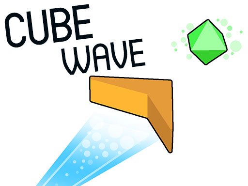 Exciting scene of Cube Wave with a colorful spaceship dodging obstacles