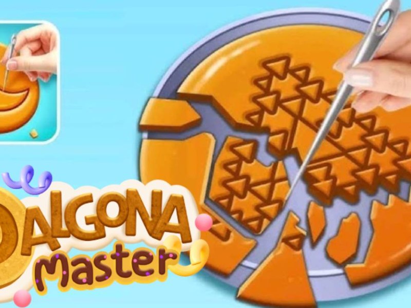 Dalgona Master — players carefully cutting sweet shapes from candy