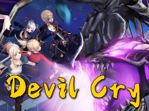 Devil Cry — action-packed scene with a brave swordsman battling monsters