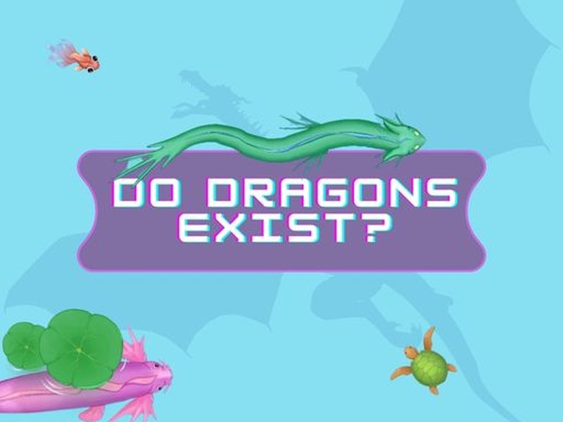 Epic scene of a tiny tadpole evolving into a powerful dragon