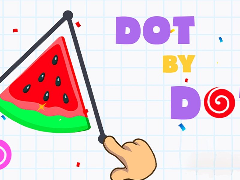 Colorful screenshot of Dot by Dot game with connecting dots