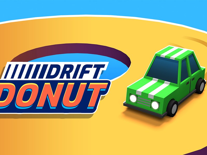 Exciting screenshot of Drift Donut with colorful 3D graphics
