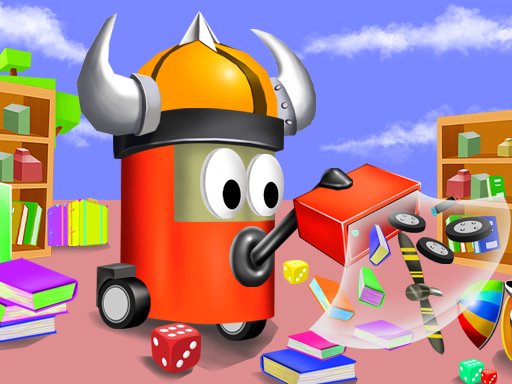 Exciting screenshot of Dust Buster.io with colorful vacuums in action